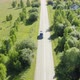 A Blue Van in Asphalt Road - VideoHive Item for Sale