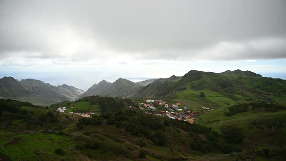 Mountain Range in Anaga Natural Park In Tenerife Canary Islands Spain