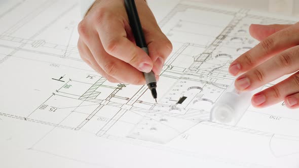 Plan Blueprint Closeup alt