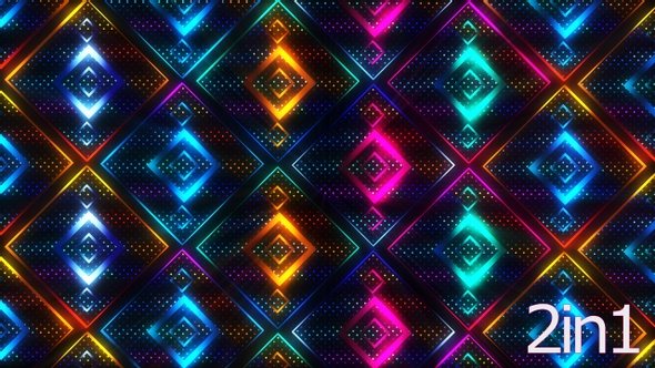 Neon Pattern Background