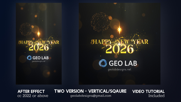 New Year 2026 Countdown Openers template preview