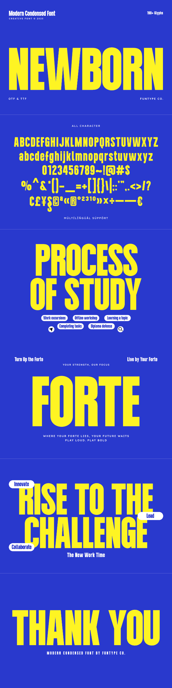 Newborn – Modern Condensed Sans Serif Font