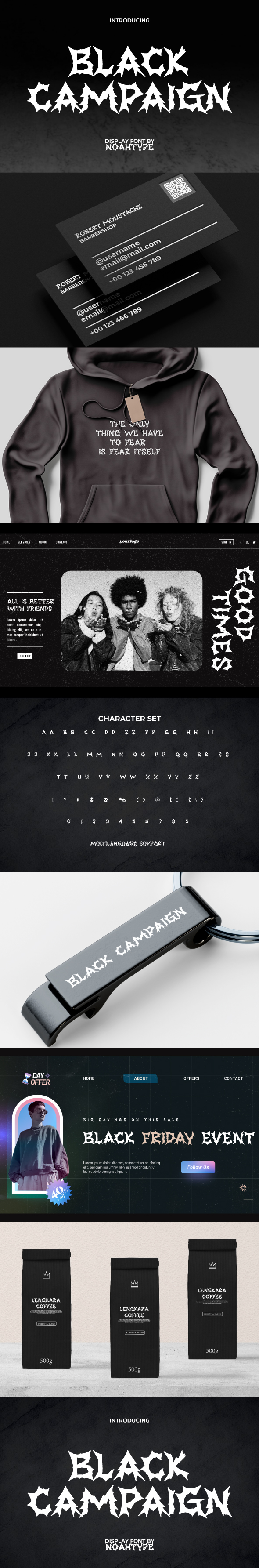 Black Campaign Font