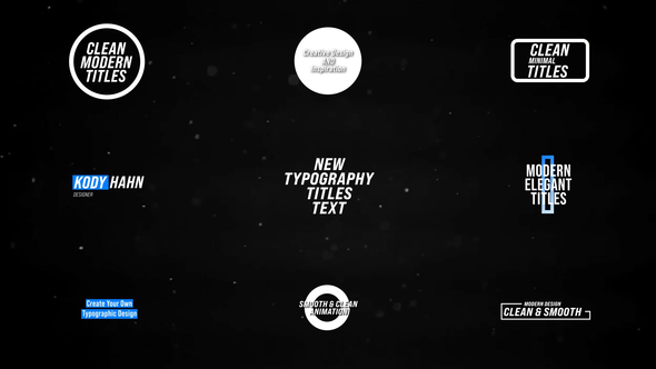 Simple Titles | After Effects Titles template preview