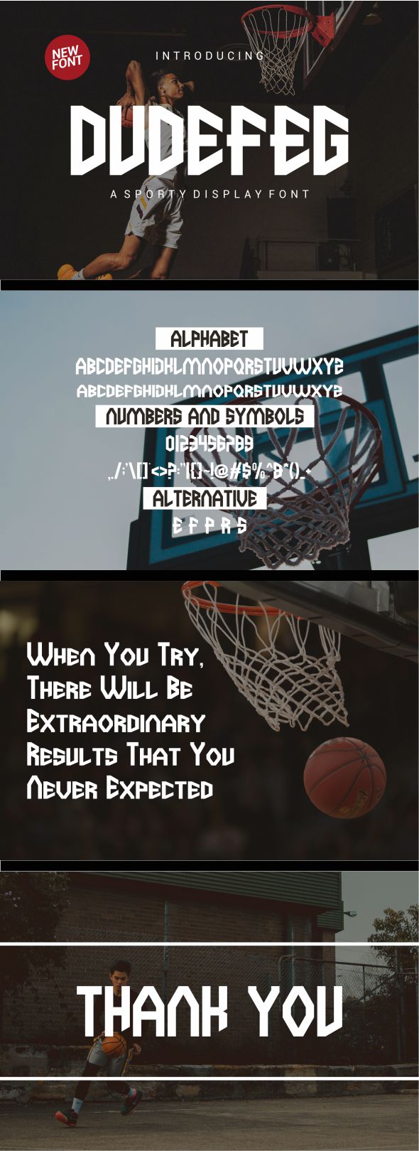 Dudefeg Font - New Sporty Font