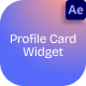 Profile Card App Widget - VideoHive Item for Sale