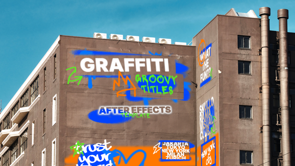 Graffiti Groovy Titles Titles template preview