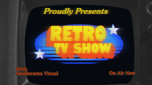 Retro TV Show Titles Titles template preview