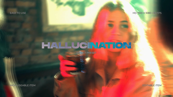 Hallucination Effect Logo Stings template preview