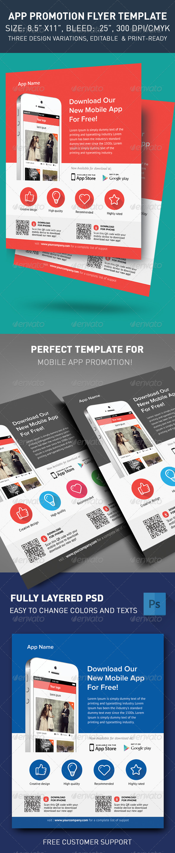 Modern App Flyers - Corporate Flyers