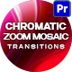 Chromatic Zoom Mosaic Transitions 