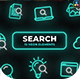 Search Neon Icons - VideoHive Item for Sale