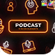 Podcast Neon Elements - VideoHive Item for Sale