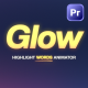 Glow Text Animation for Premiere Pro - VideoHive Item for Sale