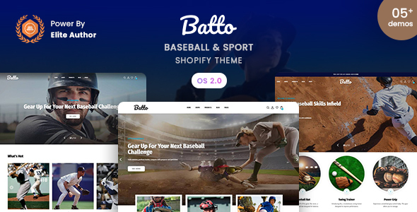 Batto – Baseball & Sport Shopify 2.0 Theme