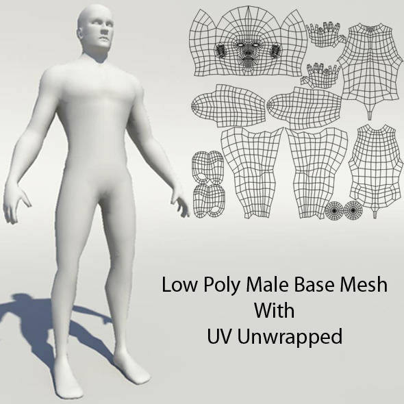 Male Body Base - 3Docean 572353