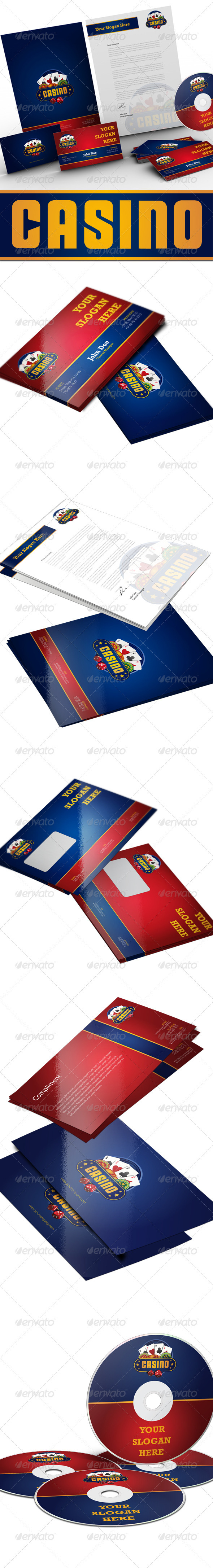 Casino Corporate Identity - Stationery Print Templates