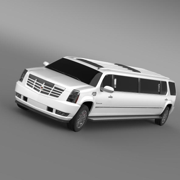 Cadillac Escalade Limo - 3DOcean Item for Sale