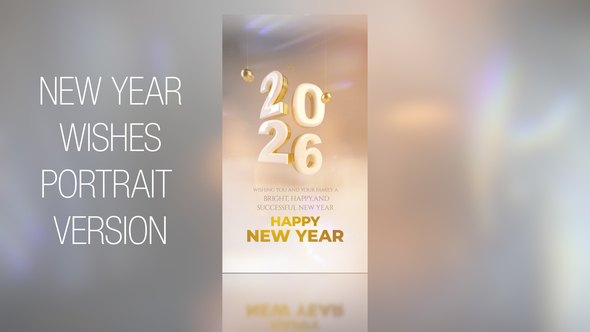 New Year Wishes 2025_Portrait Openers template preview