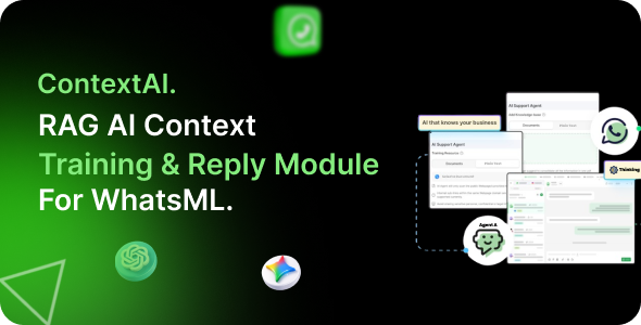 ContextAI – RAG AI Context Training & Reply Module for WhatsML