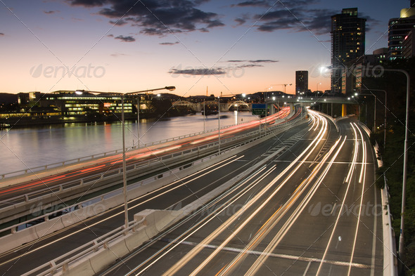 Brisbane Rush Hour Traffic - Stock Photo - Images