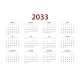 Calendar Planner for 2033 