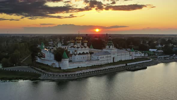 Ipatievsky Monastery in Kostroma at Sunset Russia alt