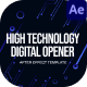 High Technology Digital Text Opener After Effect - VideoHive Item for Sale