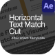 Horizontal Text Match Cut After Effect - VideoHive Item for Sale