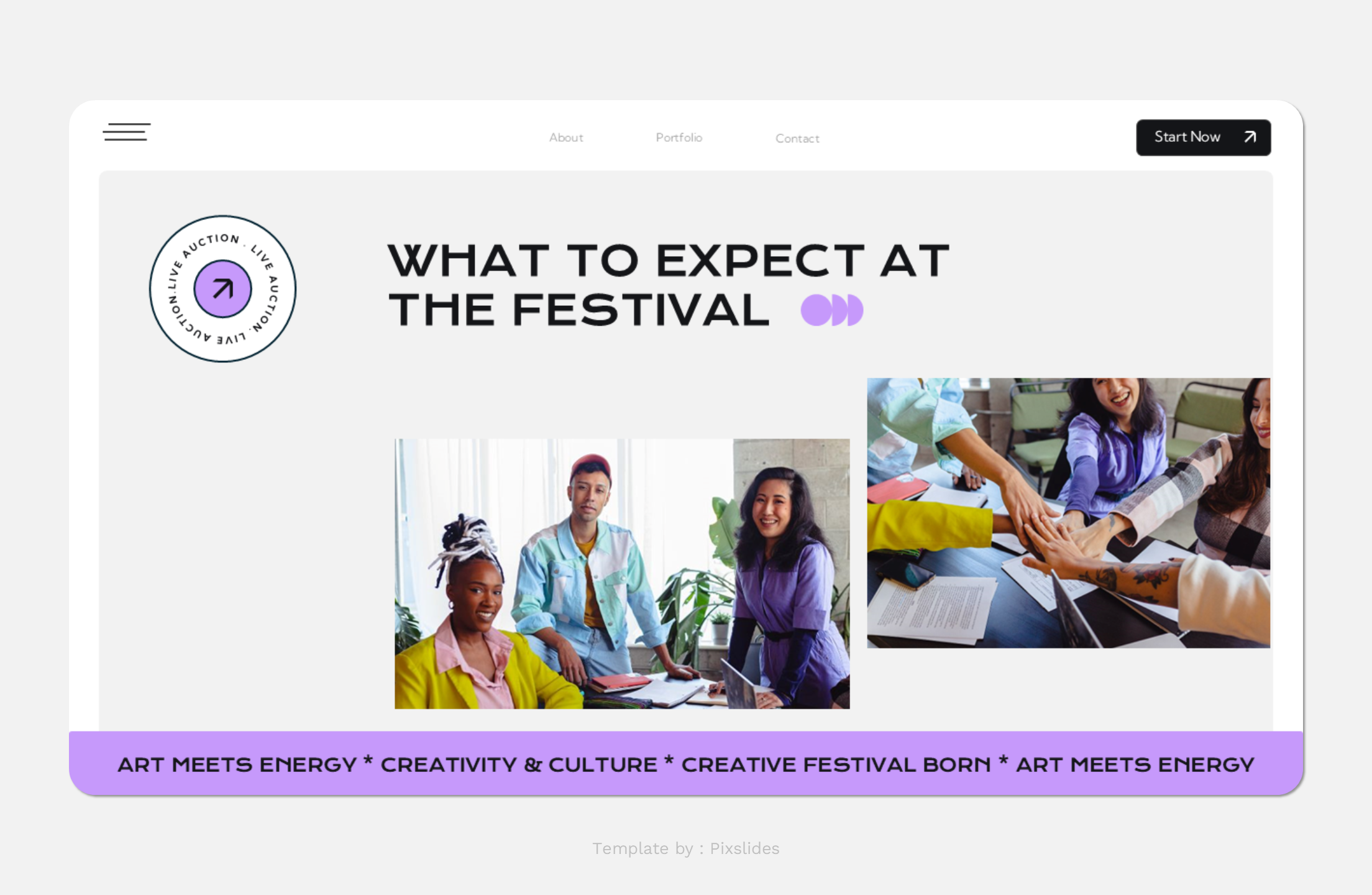 Creafest - Creative Festival Event PowerPoint Presentation Template ...