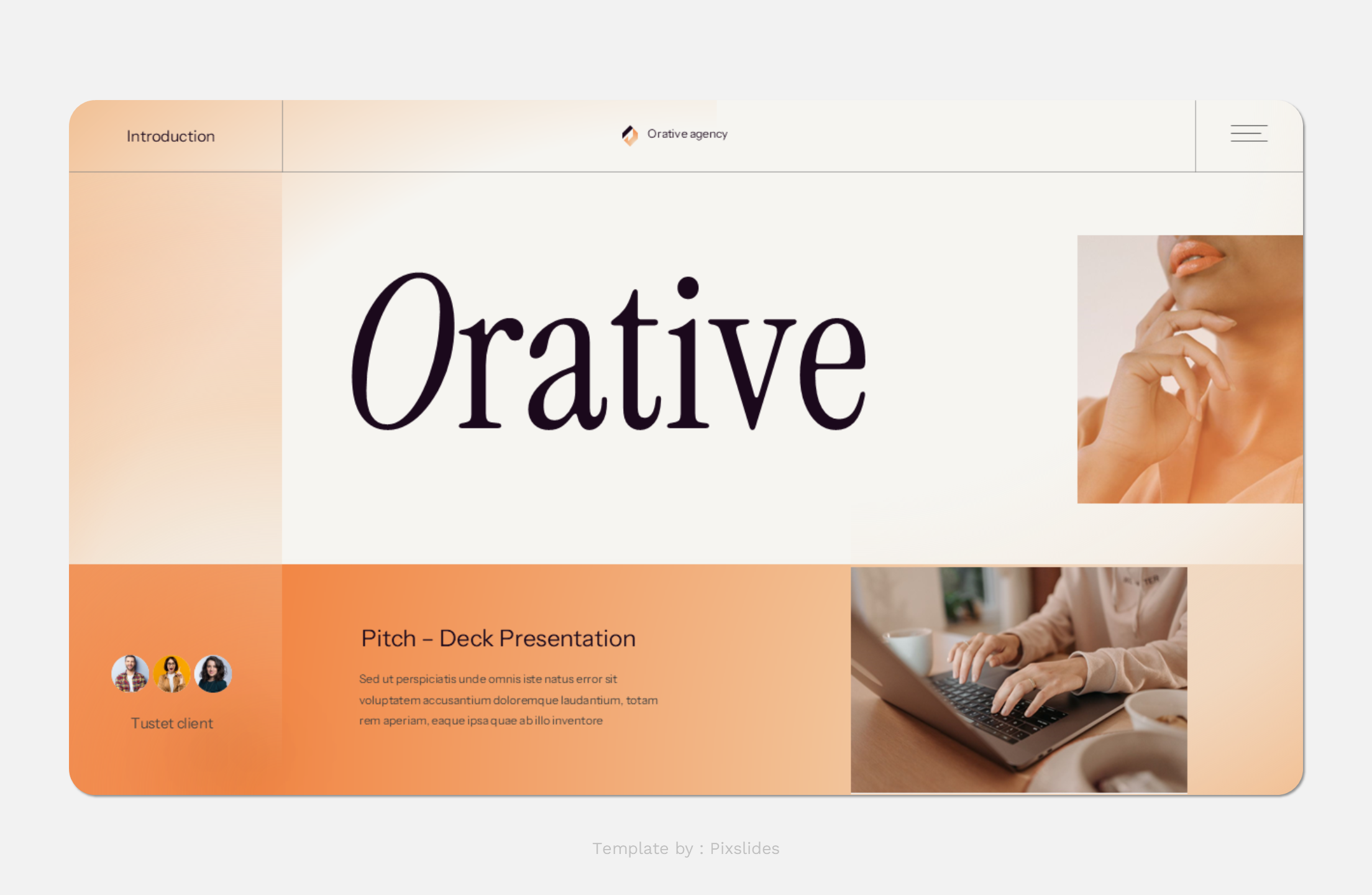 Orative - Orange Creative PowerPoint Presentation Template ...