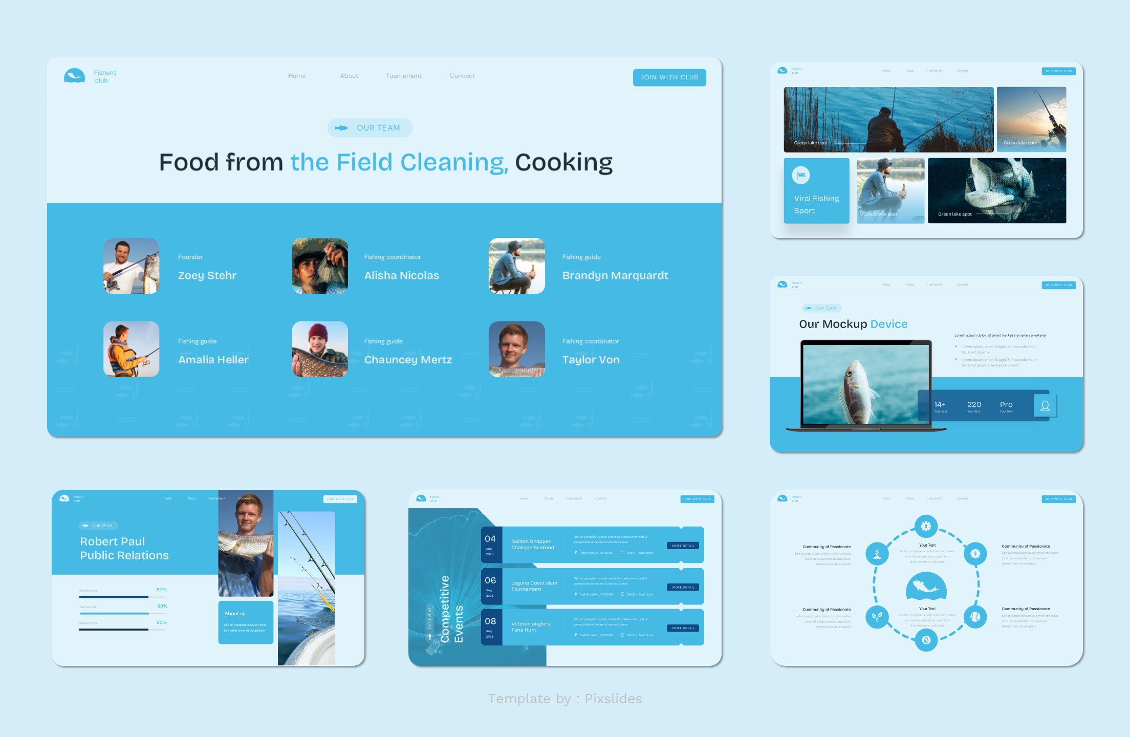Fishunt - Fishing & Hunting Club PowerPoint Presentation Template ...