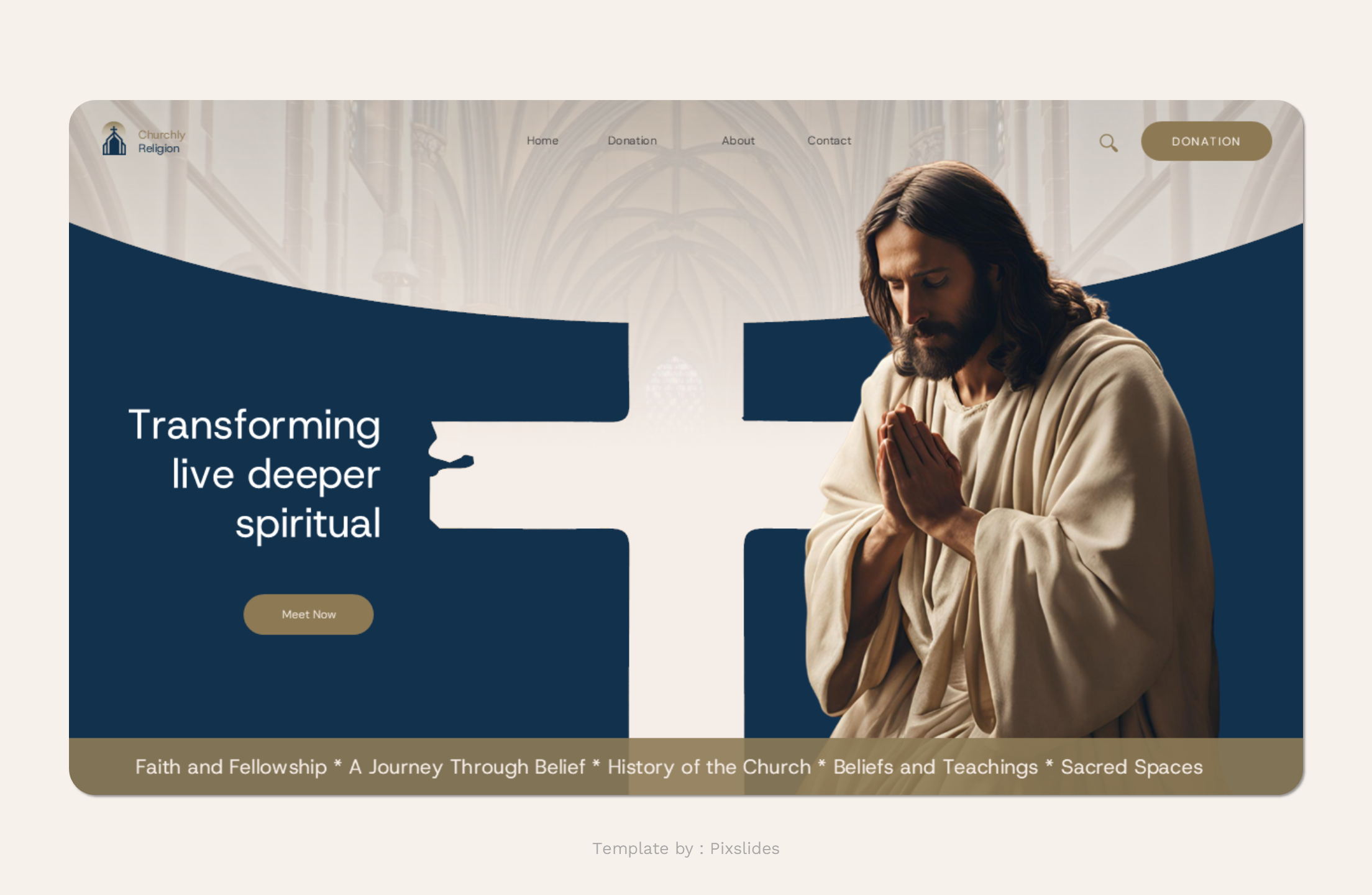 Churchly - Church Religion PowerPoint Presentation Template ...