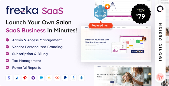 Frezka Saas - White Label Spa & Salon Management Software