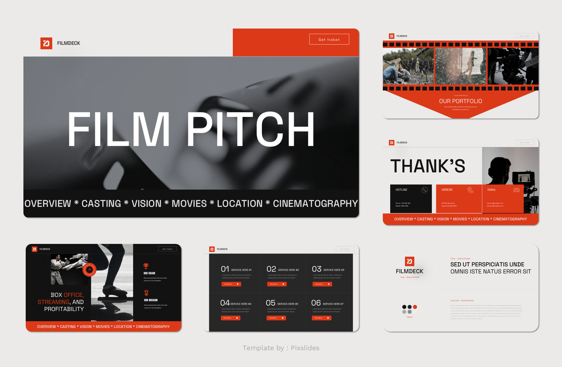 Filmdeck - Film Pitch Deck Keynote Presentation Template, Presentation ...