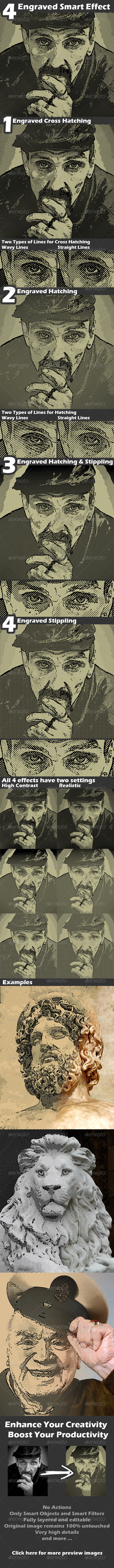 Engraved Smart Effect - Artistic Photo Templates