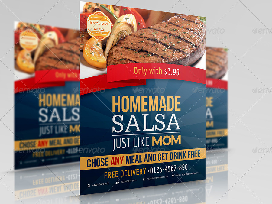 menu flyer templates