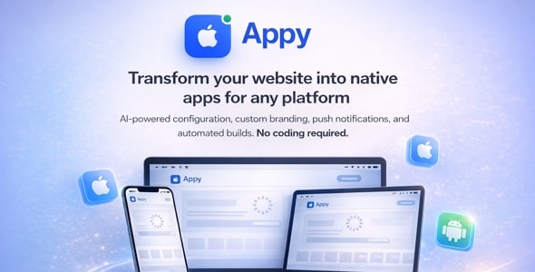 Appy – AI-Powered No-Code Mobile App Builder SaaS Platform