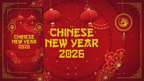 Chinese New Year 2026 Elements template preview