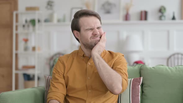 Portrait of Middle Aged Businessman having Jaw Pain alt