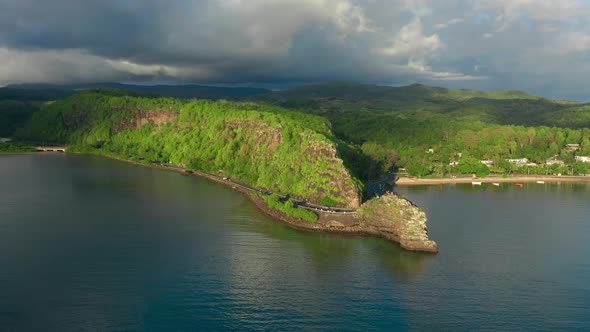 Maconde Beach Bathing in Beautiful Sunlight with Amazing Surrounding Landscape alt