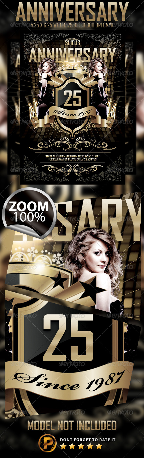 Anniversary Flyer Template - Print Templates
