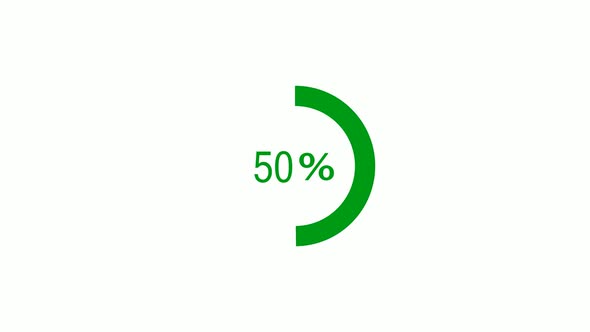 Green color shape circle waiting loading animation alt