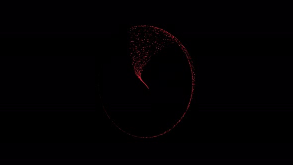 Red Particles Circular Motion