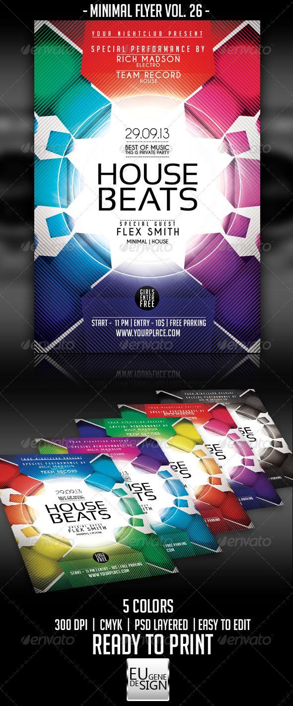 Minimal Flyer Vol. 26 - Clubs & Parties Events