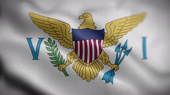 Us Virgin Islands Flag Front