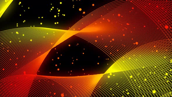 Abstract colorful Particle Background Line Wave