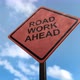 Road Work Ahead Sign - 4K - VideoHive Item for Sale