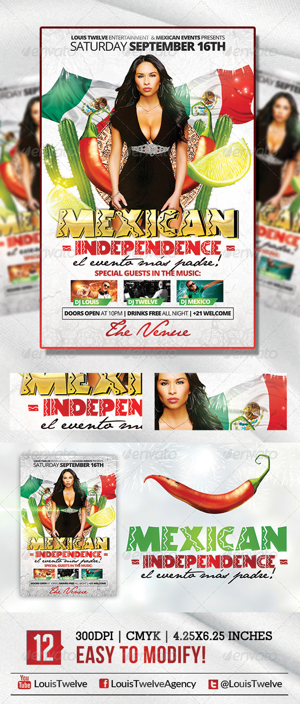 Mexican Independence | Flyer Template - Holidays Events
