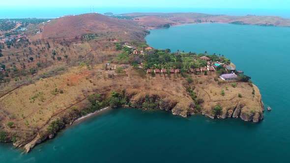 cliff landscape on the lake Tanganyika alt